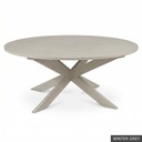 [EUR: Pear-72] Pearl Dining Table - 72" / Winter Grey