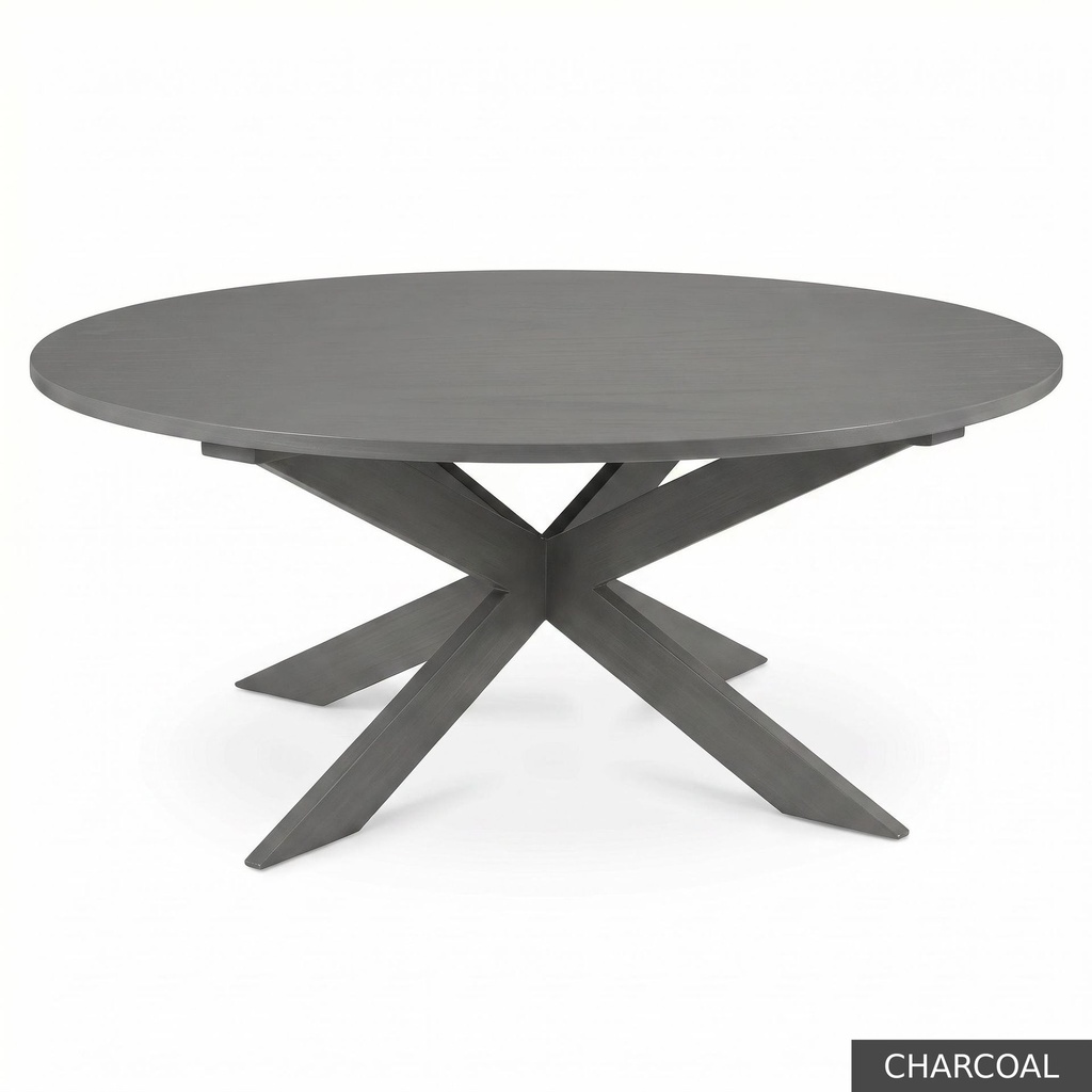 [EUR: Pear-72] Pearl Dining Table - 72" / Charcoal