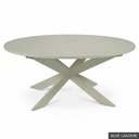 [EUR: Pear-72] Pearl Dining Table - 72" / Blue Lagoon