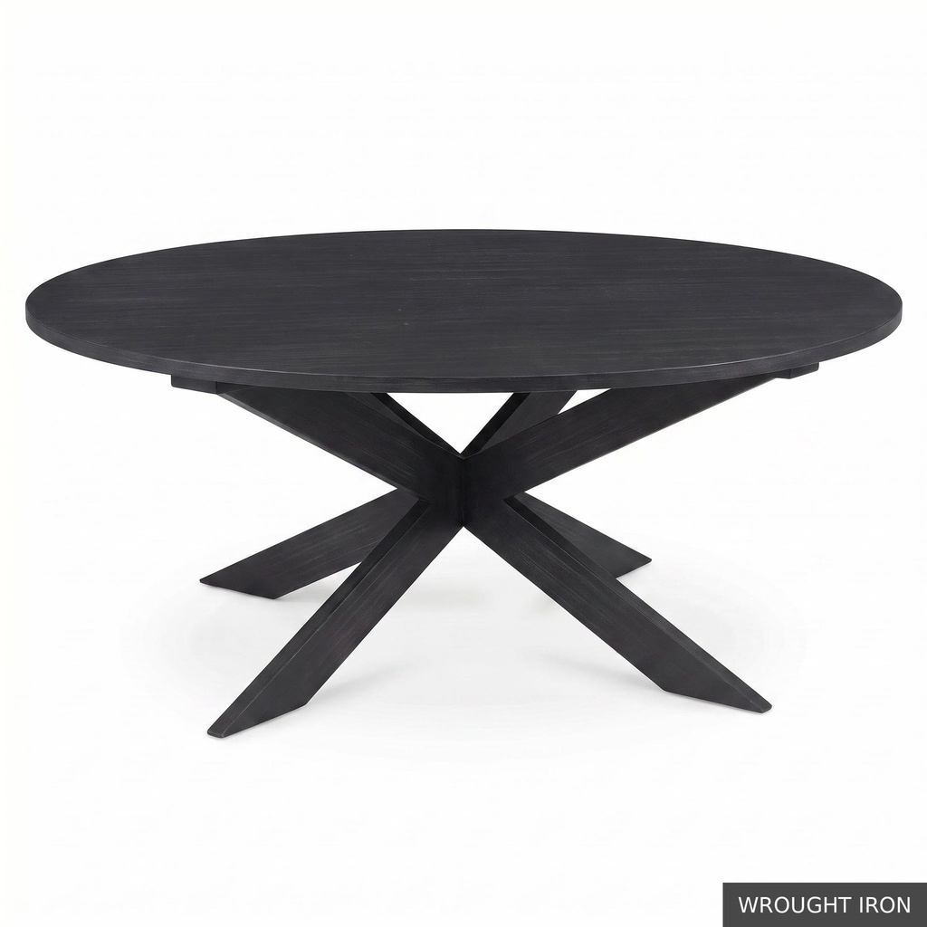 [EUR: Pear-72] Pearl Dining Table - 72" / Wrought Iron