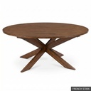 [EUR: Pear-72] Pearl Dining Table - 72" / French Stain