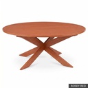 [EUR: Pear-72] Pearl Dining Table - 72" / Rosey Red