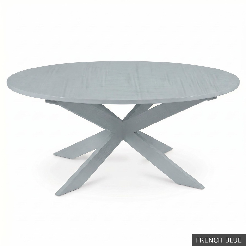 [EUR: Pear-72] Pearl Dining Table - 72" / French Blue