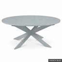[EUR: Pear-72] Pearl Dining Table - 72" / French Blue