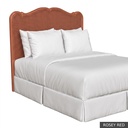 [EUR: RueKHB] Rue - King Headboard / Rosey Red