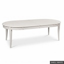 [SIG: Rams-84] Ramsey Dining Table 84"   / Shell White + NO Accent Colour Required