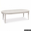 [SIG: Rams-96] Ramsey Dining Table 96"  / Shell White + NO Accent Colour Required