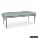 [SIG: Rams-96] Ramsey Dining Table 96"  / French Blue + NO Accent Colour Required