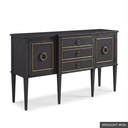 [EUR: NewP] Newport Server     / Wrought Iron + No Changes - Charcoal + Gold accents - Standard