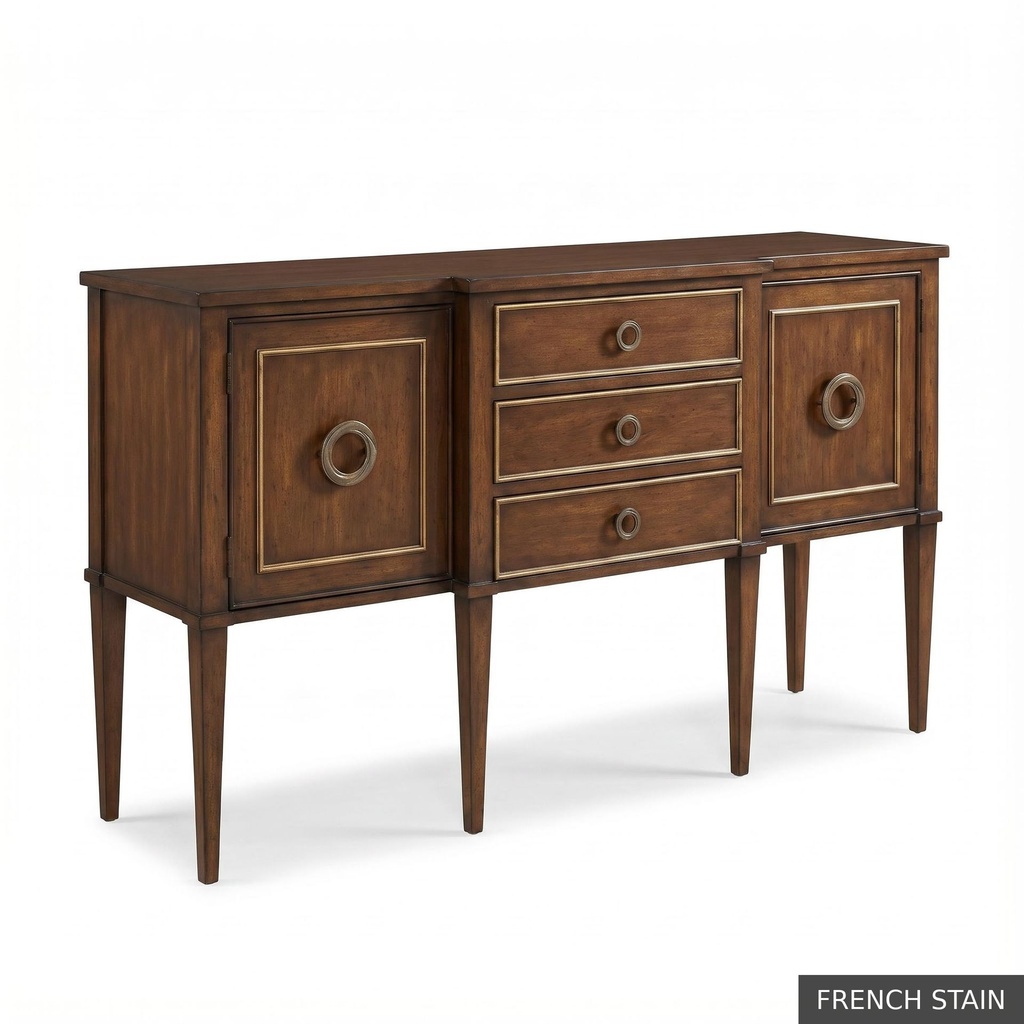 [EUR: NewP] Newport Server     / French Stain + No Changes - Charcoal + Gold accents - Standard