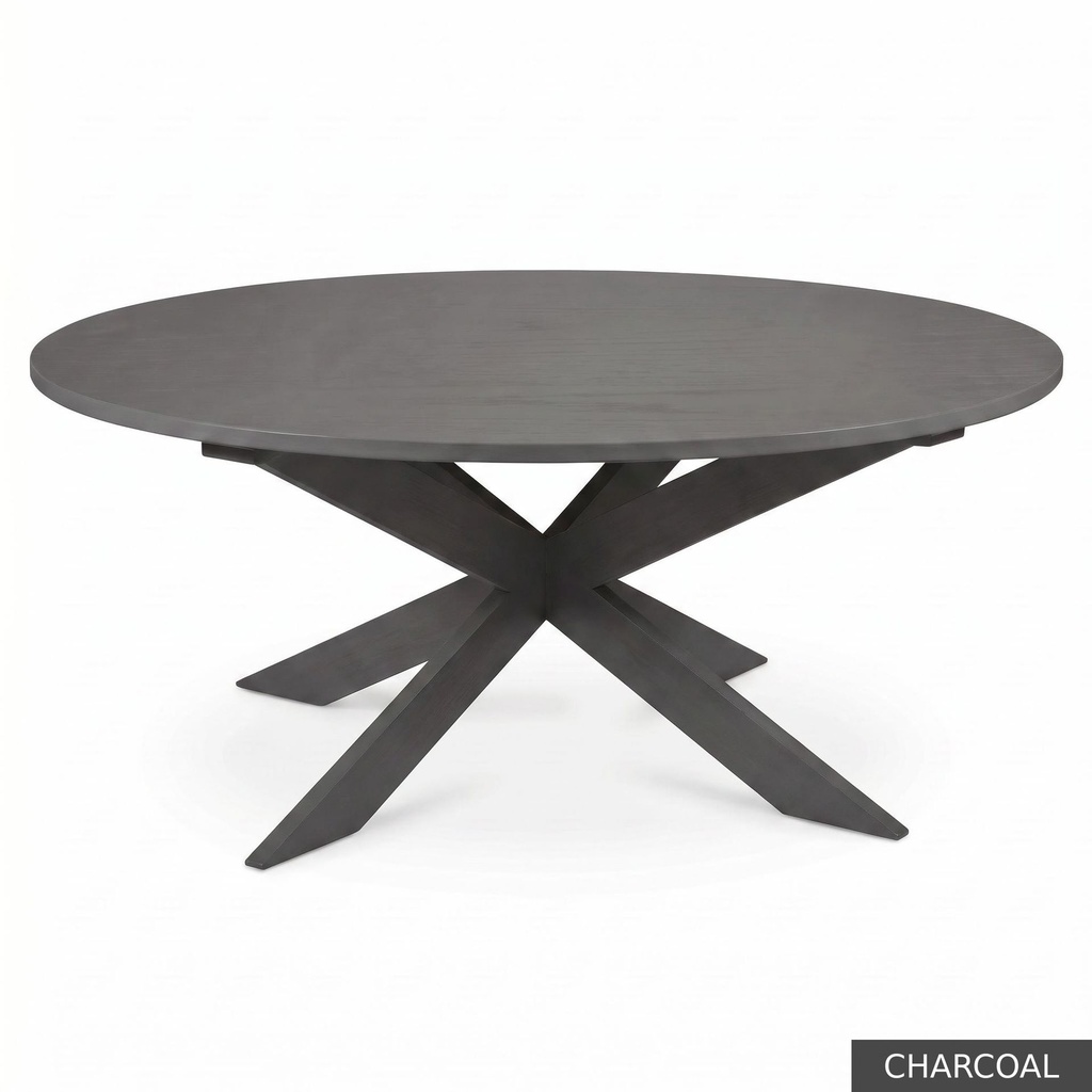 [EUR: Pear-54] Pearl Dining Table - 54"    / Charcoal