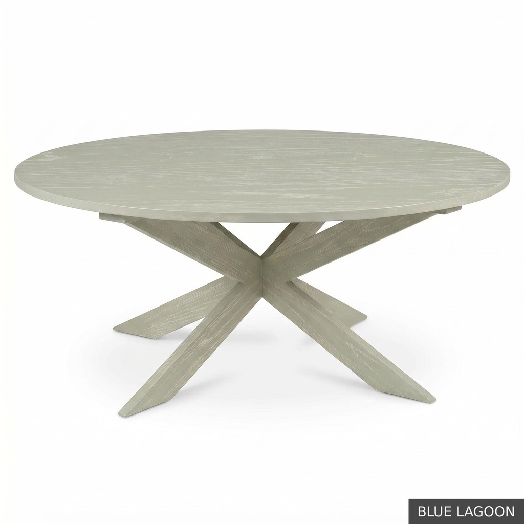 [EUR: Pear-54] Pearl Dining Table - 54"    / Blue Lagoon