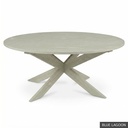 [EUR: Pear-54] Pearl Dining Table - 54"    / Blue Lagoon