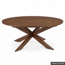 [EUR: Pear-54] Pearl Dining Table - 54"    / French Stain