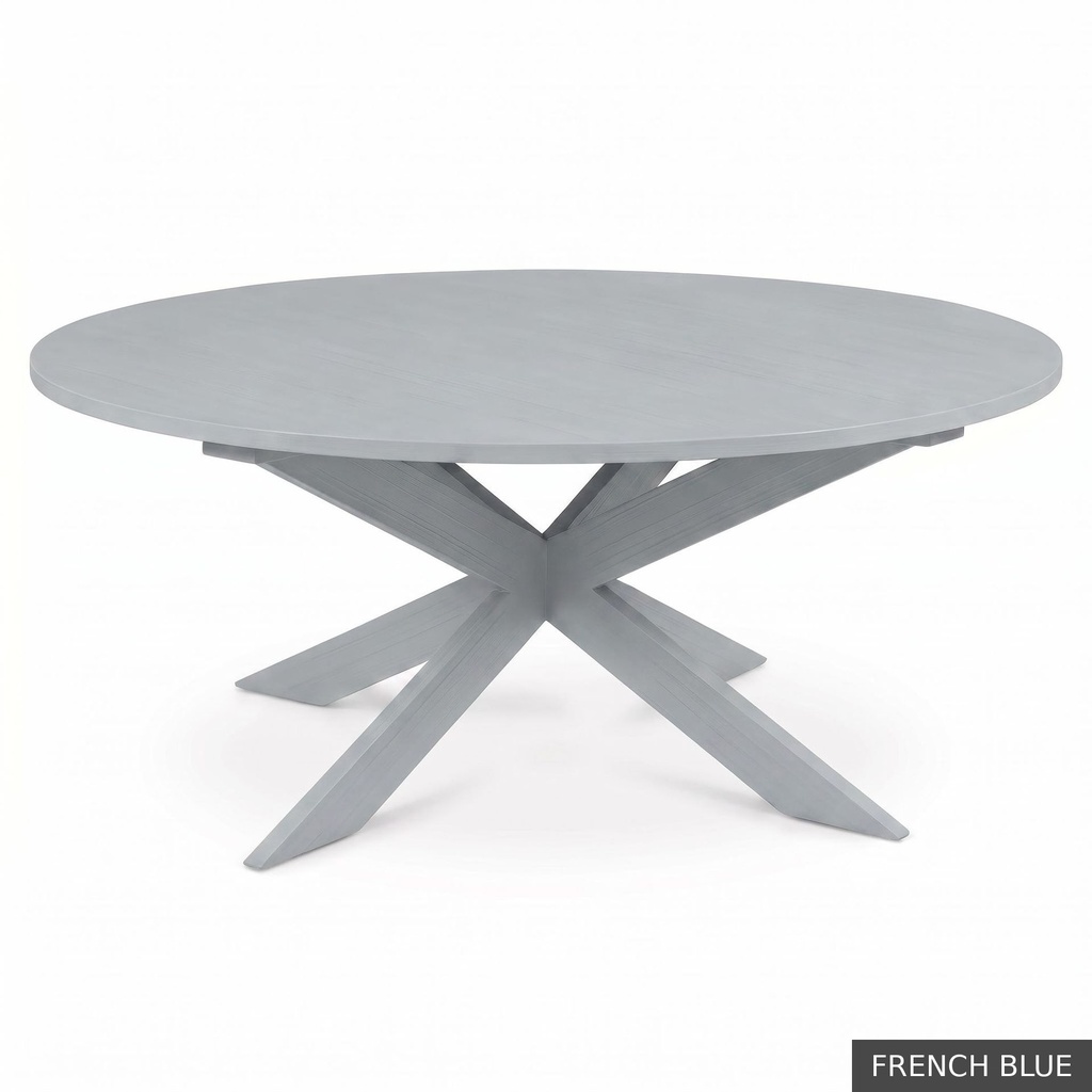 [EUR: Pear-54] Pearl Dining Table - 54"    / French Blue