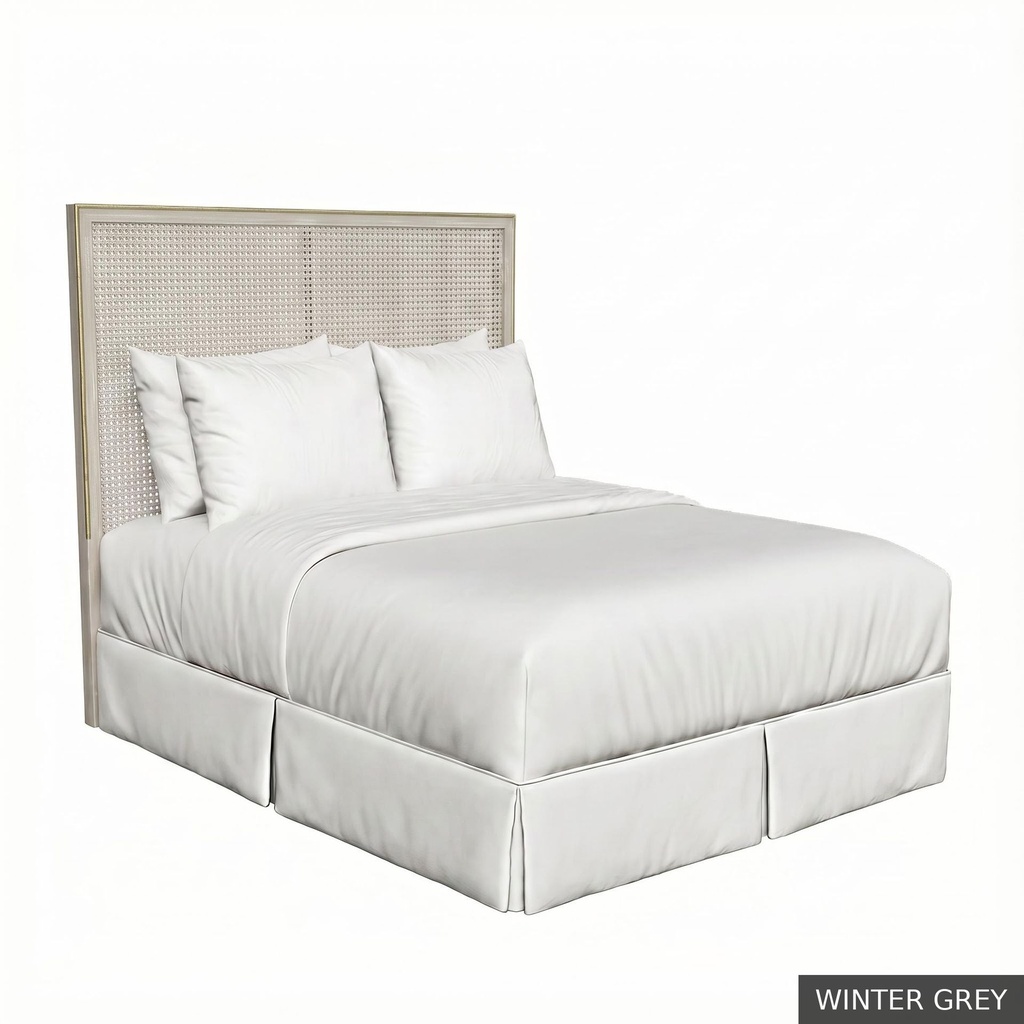 [EUR: RegeKHB] Regent - King Headboard  / Winter Grey + Gold