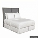 [EUR: RegeKHB] Regent - King Headboard  / Charcoal + Gold