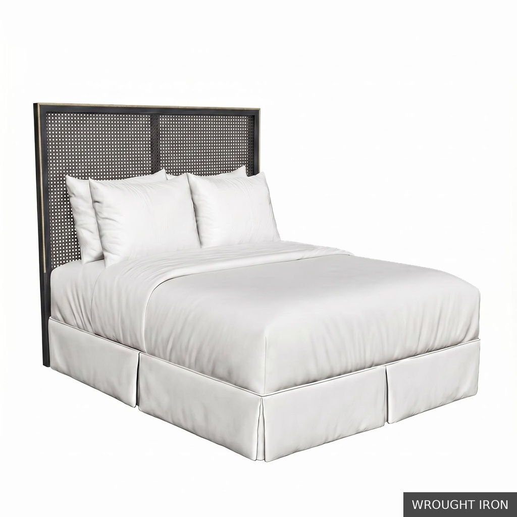 [EUR: RegeKHB] Regent - King Headboard  / Wrought Iron + Gold