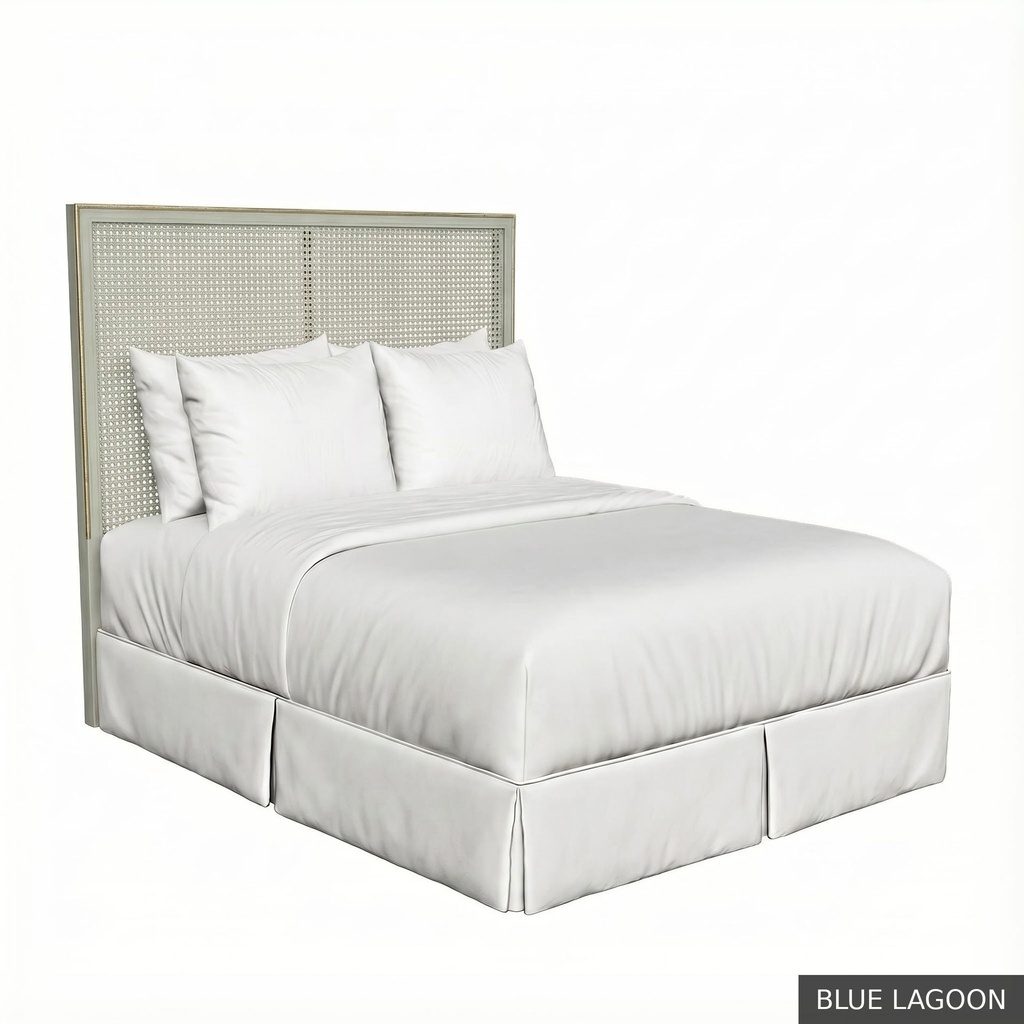 [EUR: RegeKHB] Regent - King Headboard  / Blue Lagoon + Gold