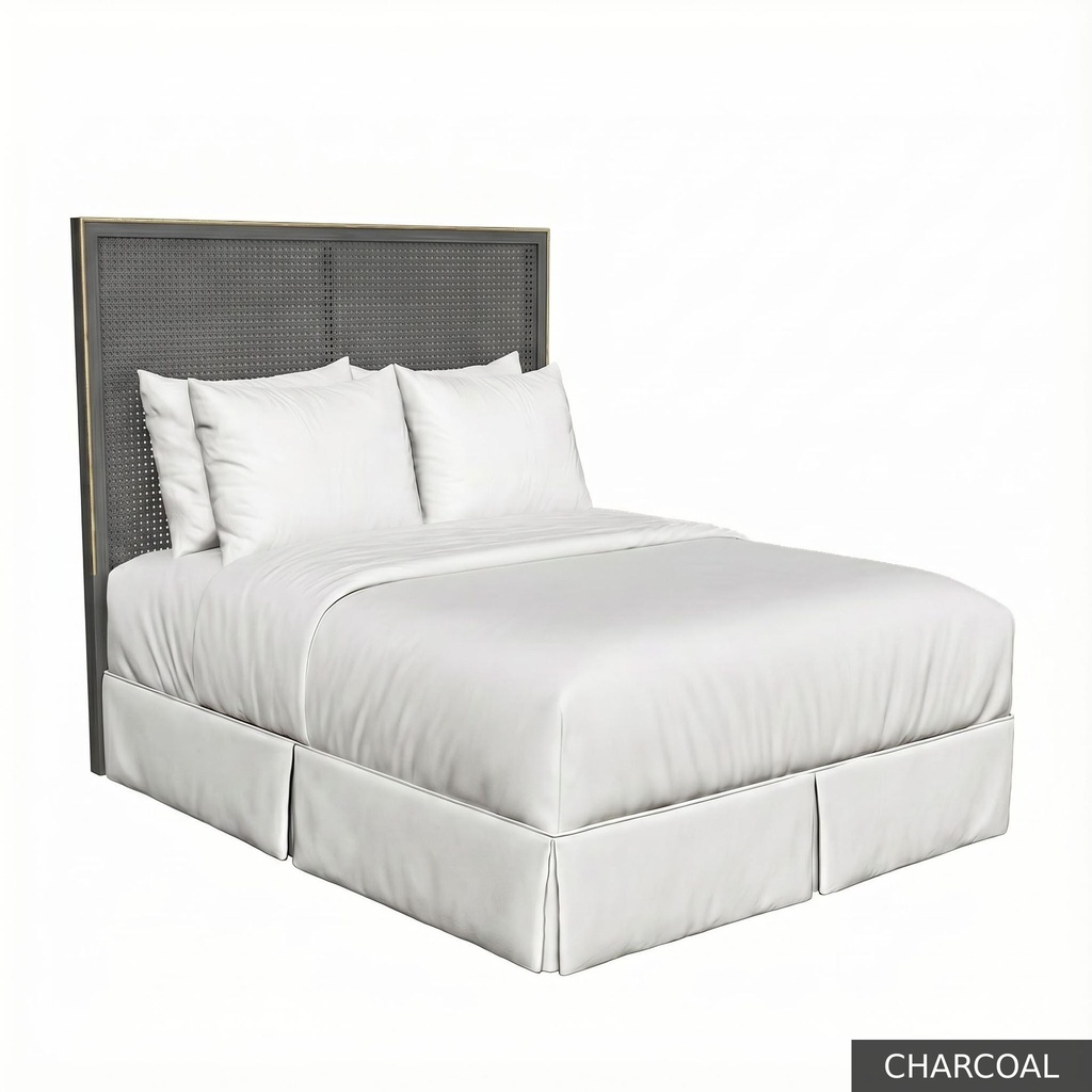 [EUR: RegeKHB] Regent - King Headboard  / Charcoal + NO Accent Colour Required