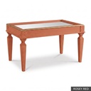 [EUR: Reyn] Reynolds Cocktail Table  / Rosey Red + Gold
