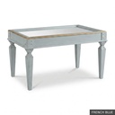 [EUR: Reyn] Reynolds Cocktail Table  / French Blue + Gold