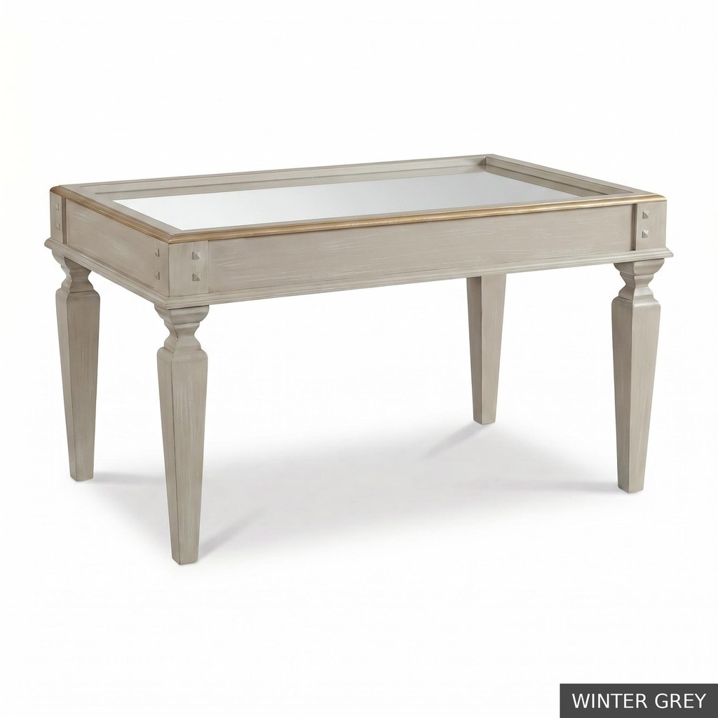 [EUR: Reyn] Reynolds Cocktail Table  / Winter Grey + Gold