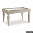 [EUR: Reyn] Reynolds Cocktail Table  / Winter Grey + Gold