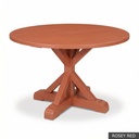 [EUR: Scar-48] Scarbrough Dining Table - 48"  / Rosey Red