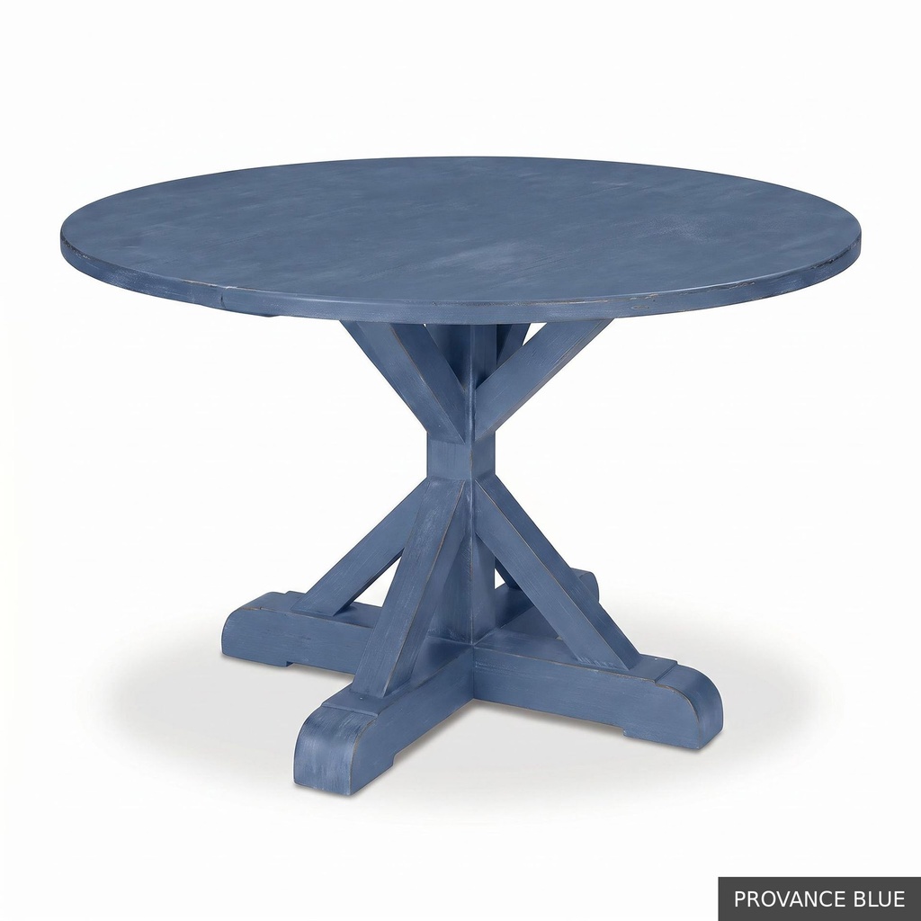 [EUR: Scar-48] Scarbrough Dining Table - 48"  / Provance Blue