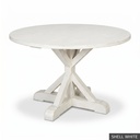 [EUR: Scar-48] Scarbrough Dining Table - 48"  / Shell White
