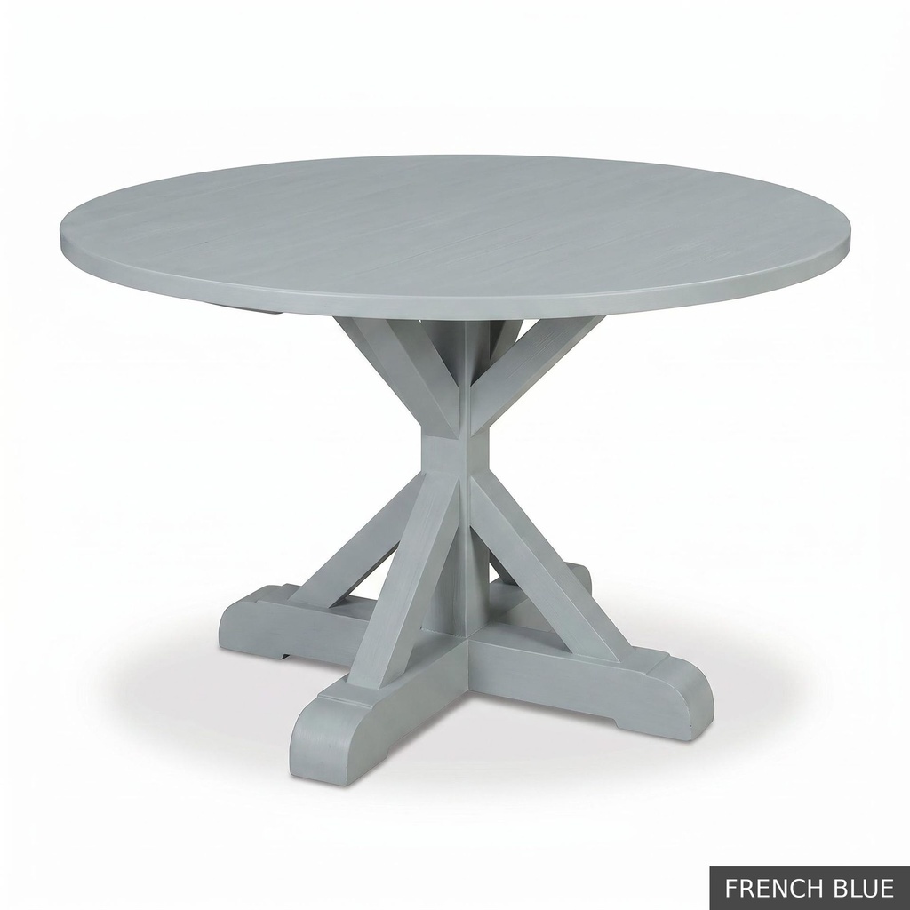 [EUR: Scar-48] Scarbrough Dining Table - 48"  / French Blue
