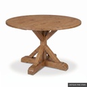 [EUR: Scar-48] Scarbrough Dining Table - 48"  / Antique Pine Stain