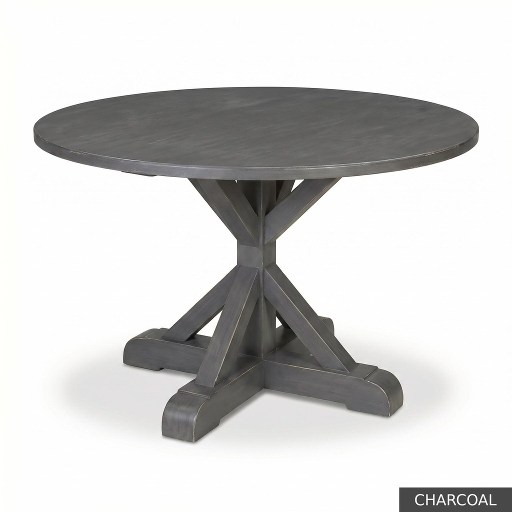 [EUR: Scar-54] Scarbrough Dining Table - 54"   / Charcoal