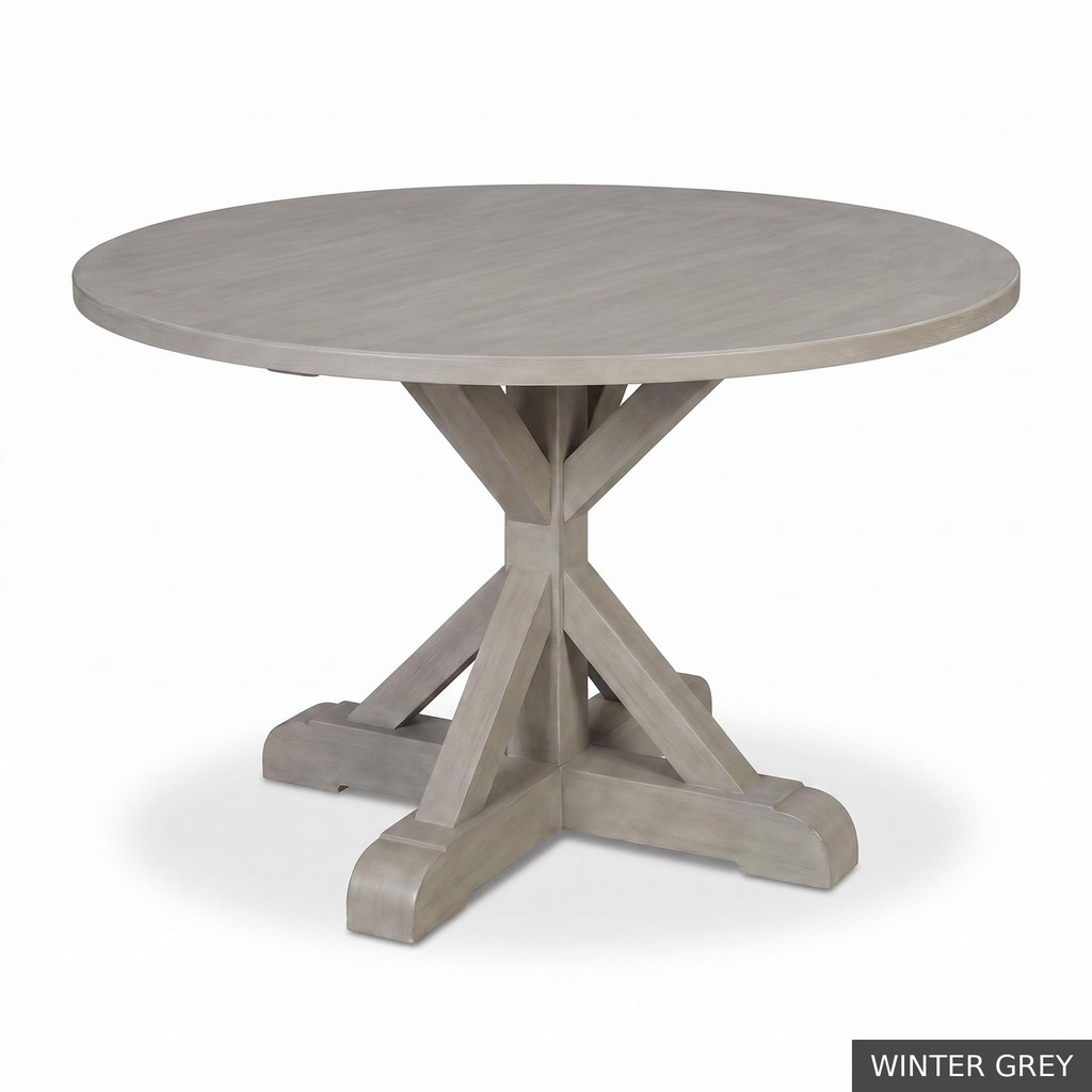 [EUR: Scar-54] Scarbrough Dining Table - 54"   / Winter Grey