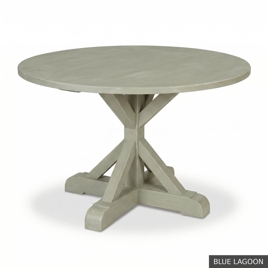 [EUR: Scar-54] Scarbrough Dining Table - 54"   / Blue Lagoon