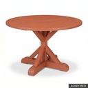 [EUR: Scar-54] Scarbrough Dining Table - 54"   / Rosey Red