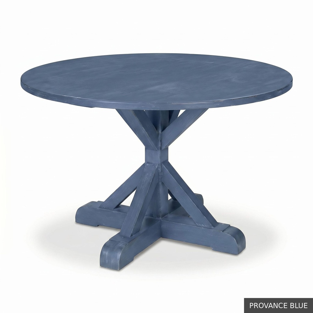 [EUR: Scar-54] Scarbrough Dining Table - 54"   / Provance Blue
