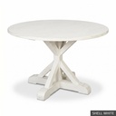 [EUR: Scar-54] Scarbrough Dining Table - 54"   / Shell White