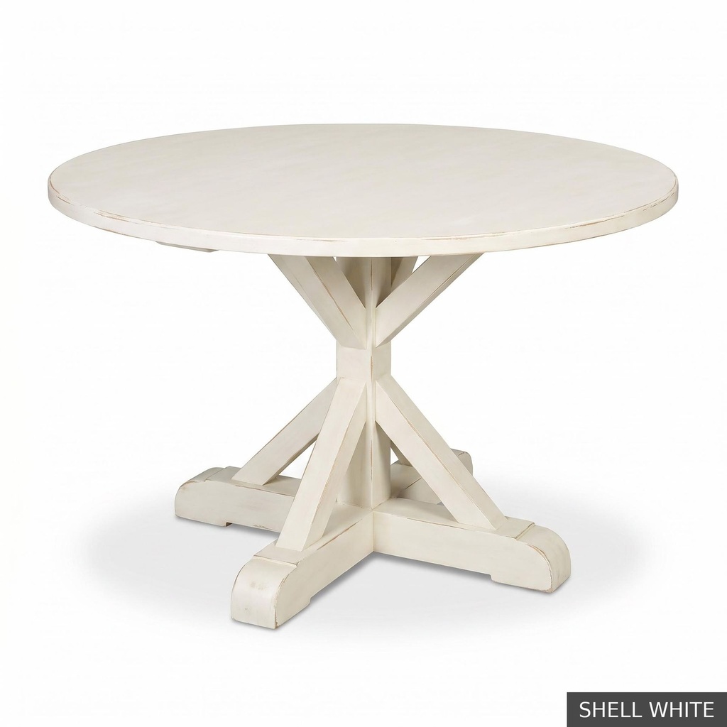 [EUR: Scar-60] Scarbrough Dining Table - 60"   / Shell White
