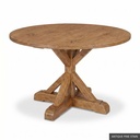 [EUR: Scar-60] Scarbrough Dining Table - 60"   / Antique Pine Stain