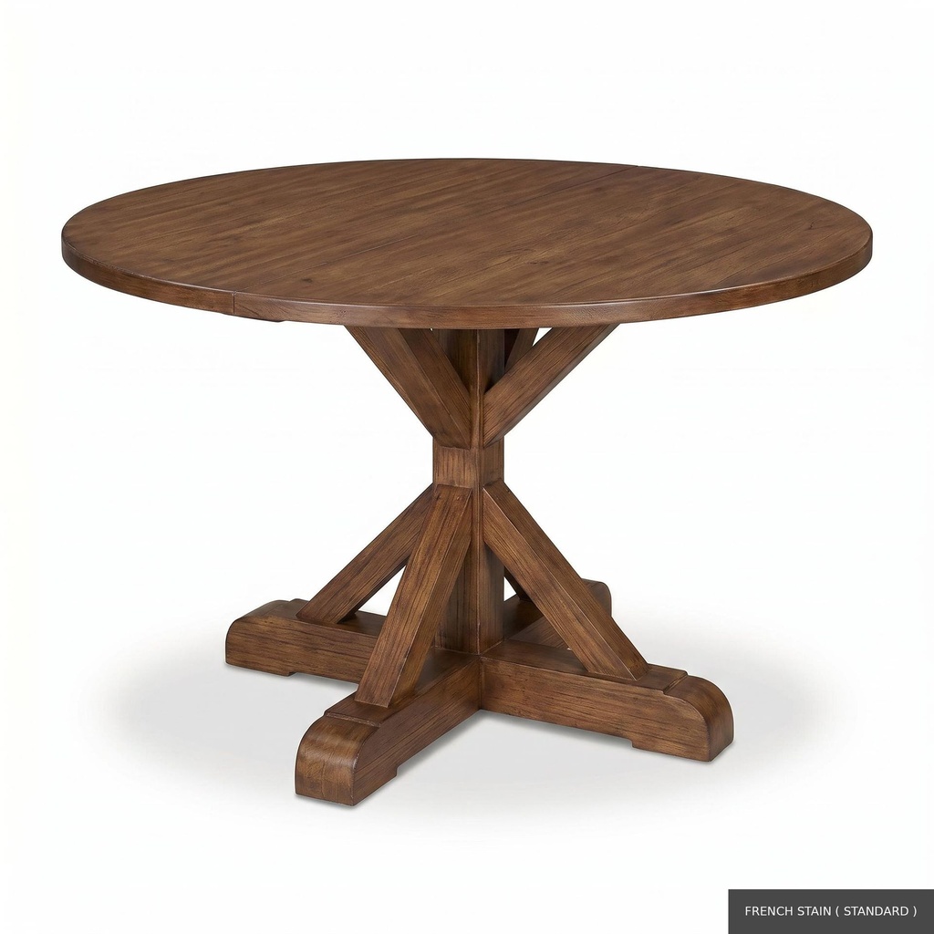 [EUR: Scar-60] Scarbrough Dining Table - 60"   / French Stain ( Standard )