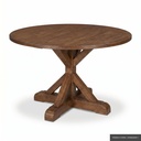 [EUR: Scar-60] Scarbrough Dining Table - 60"   / French Stain ( Standard )