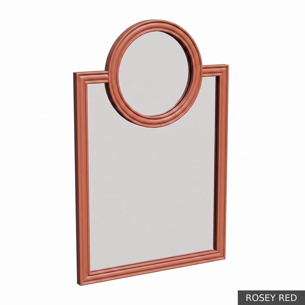 Petite Oliver Mirror / Rosey Red
