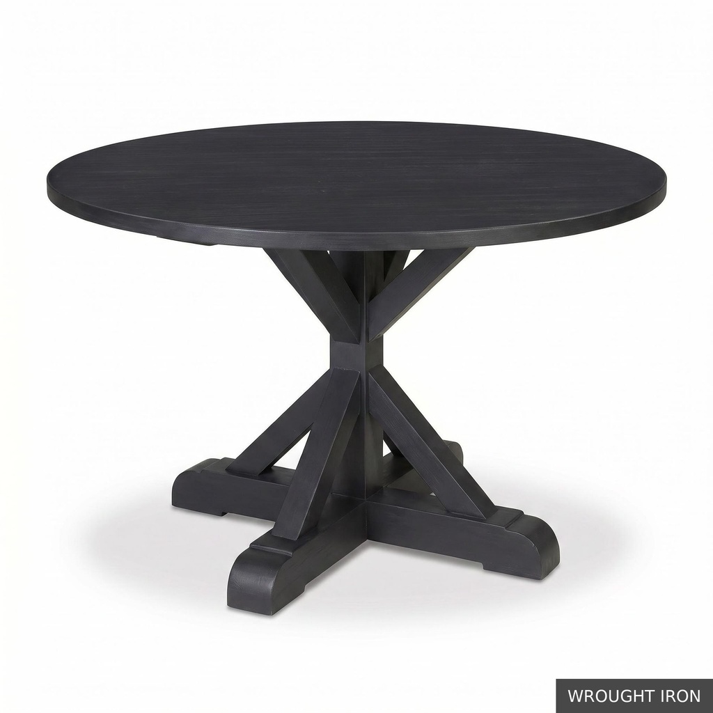 [EUR: Scar-72] Scarbrough Dining Table - 72"  / Wrought Iron