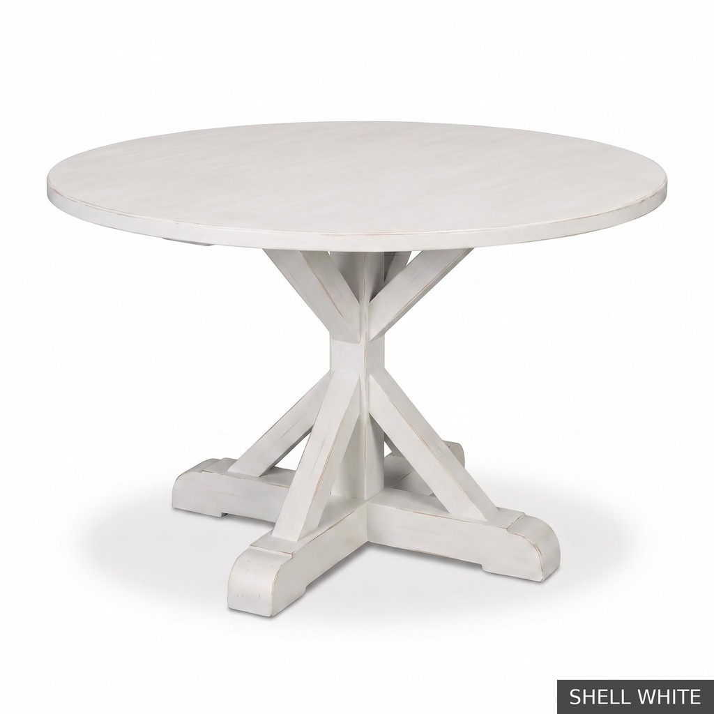 [EUR: Scar-72] Scarbrough Dining Table - 72"  / Shell White