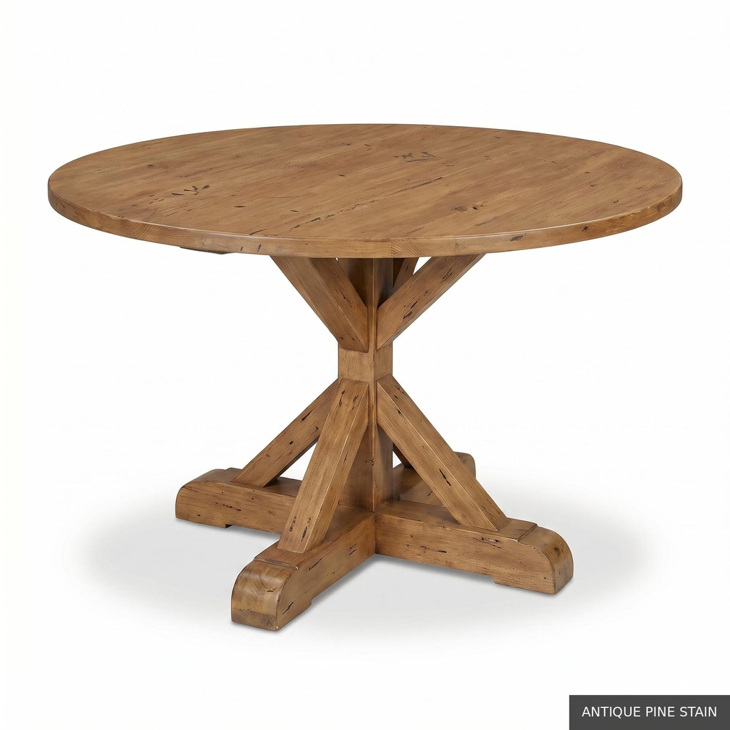 [EUR: Scar-72] Scarbrough Dining Table - 72"  / Antique Pine Stain