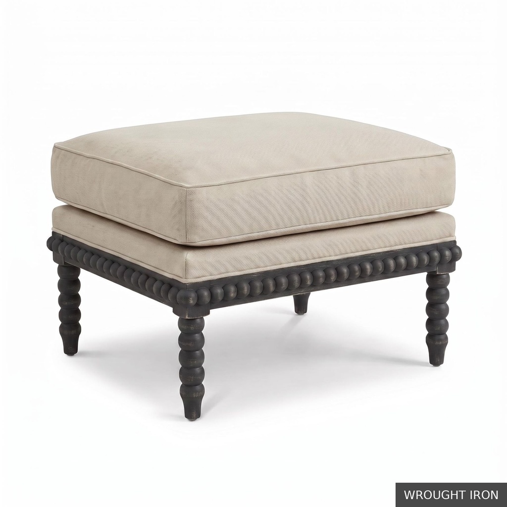 [LOFT: RutlO] Rutledge Ottoman   / Wrought Iron