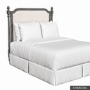 [EUR: TiffKHB] Tiffany - King Headboard   / Charcoal