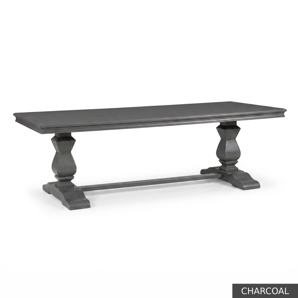 [EUR: Trou-84] Troup Dining Table - 84"    / Charcoal